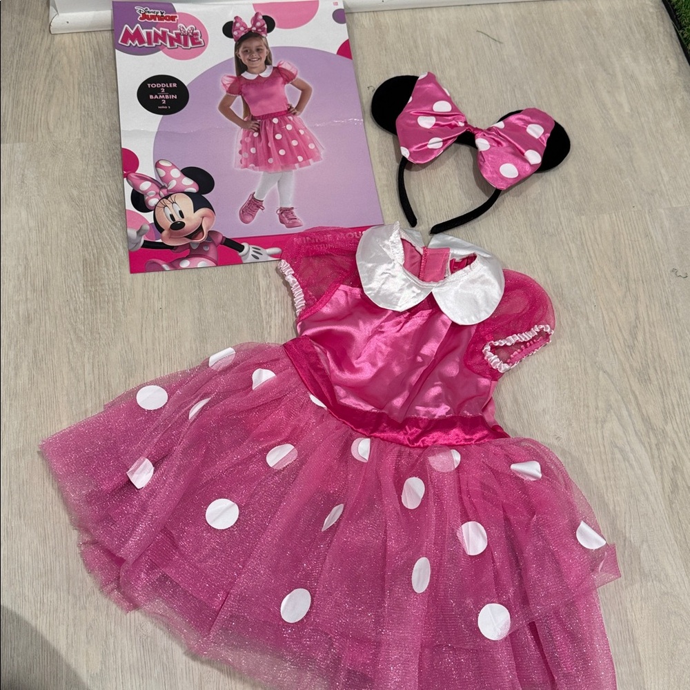 Disney Minnie Mouse Pink and White Halloween Costume
